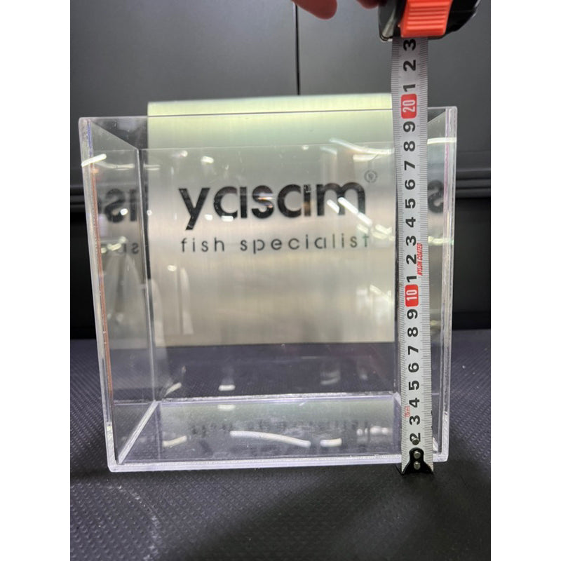 YASAM - Tangki Akrilik Bening Optik untuk Ikan Cupang Adu L20 W10 H20