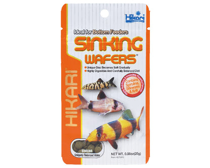 HIKARI - Sinking Wafer Fish food for botom dwellers cory catfish corydoras clown loach