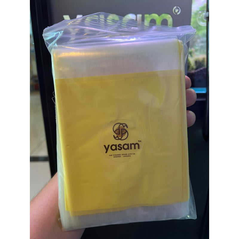 YASAM - Kantong strech plastik ikan cupang warna Gold / Hitam / Pink / Biru / Kuning / Silver / Campur